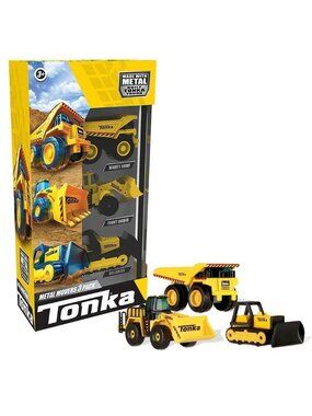 Tonka Metal Movers 3Pack Includes Mighty Dump Front Loader Bulldozer 33 Vehicles